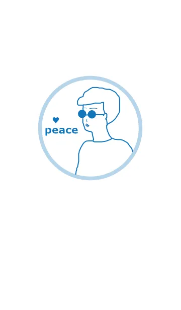 [LINE着せ替え] PEACE BOY (#17/blue)の画像1