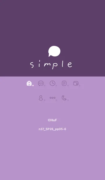 [LINE着せ替え] n37_26_パープル5-6の画像1