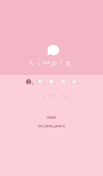 [LINE着せ替え] A37.26_ピンク5-6の画像1