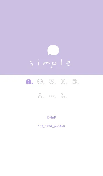 [LINE着せ替え] 137.24_パープル4-6の画像1