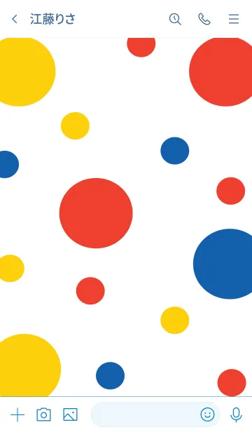 [LINE着せ替え] Bunny & Three color heartの画像3