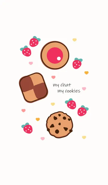 [LINE着せ替え] Cute Cute cookiesの画像1