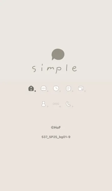 [LINE着せ替え] 537.25_ベージュ1-9の画像1