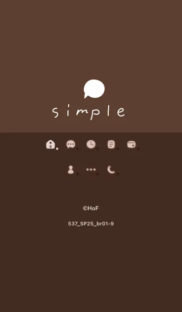 [LINE着せ替え] 537.25_ブラウン1-9の画像1