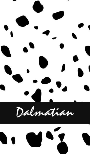 [LINE着せ替え] Dalmatian -Black 2-の画像1