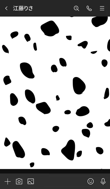 [LINE着せ替え] Dalmatian -Black 2-の画像3
