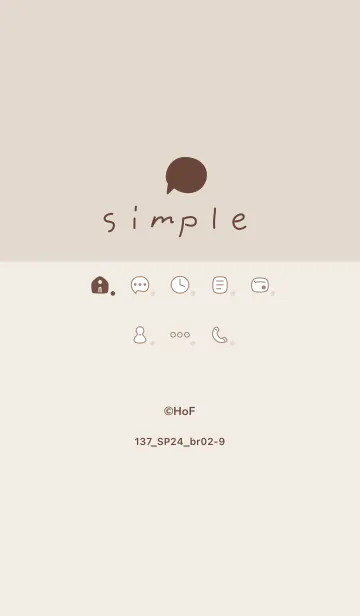[LINE着せ替え] 137.24_ブラウン2-9の画像1