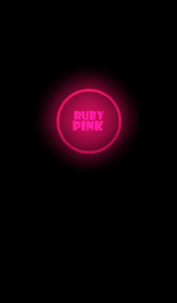 Ruby Pink Neon Theme Ver.2 (JP)の着せ替えメイン画像