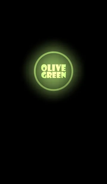 [LINE着せ替え] Olive Green Neon Theme Ver.2 (JP)の画像1