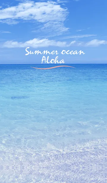 [LINE着せ替え] Summer ocean ALOHAの画像1