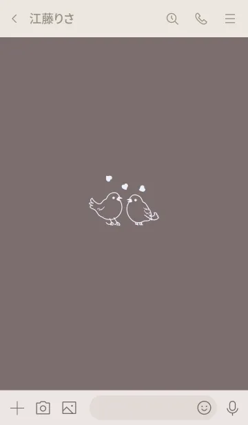 [LINE着せ替え] 小鳥♬ピンク2の画像3