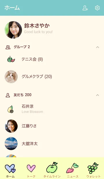 [LINE着せ替え] フルーツしか勝たんの画像2