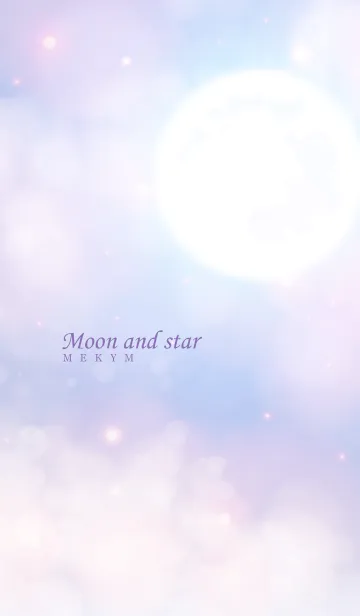 [LINE着せ替え] - Moon And Star - PURPLE 35の画像1