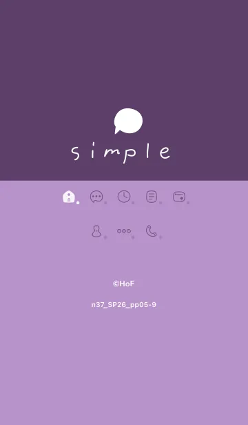 [LINE着せ替え] n37_26_パープル5-9の画像1