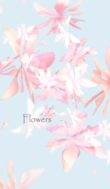 [LINE着せ替え] クリア・ナチュラル・ピンクブルーの画像1