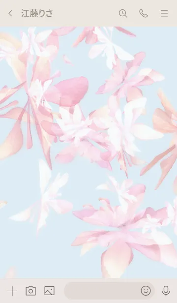 [LINE着せ替え] クリア・ナチュラル・ピンクブルーの画像3