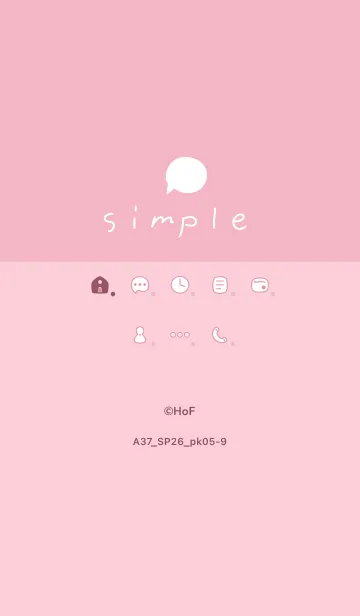 [LINE着せ替え] A37.26_ピンク5-9の画像1