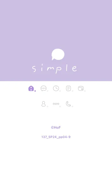 [LINE着せ替え] 137.24_パープル4-9の画像1