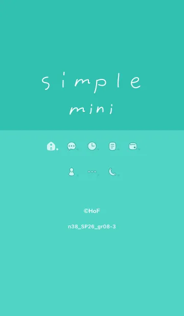 [LINE着せ替え] n38_26_グリーン8-3の画像1