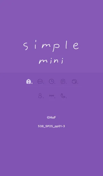 [LINE着せ替え] 538.25_パープル1-3の画像1
