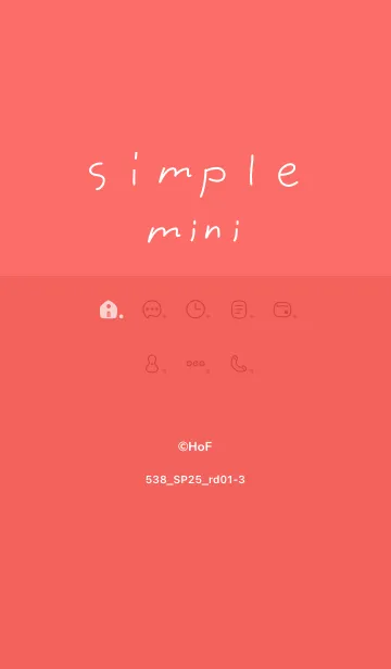 [LINE着せ替え] 538.25_レッド1-3の画像1
