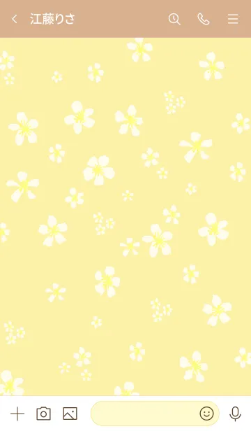 [LINE着せ替え] 白い小花が舞う17の画像3