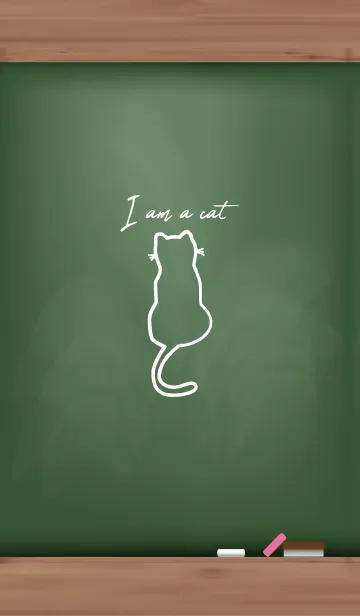 [LINE着せ替え] I am a cat Black Board 27の画像1