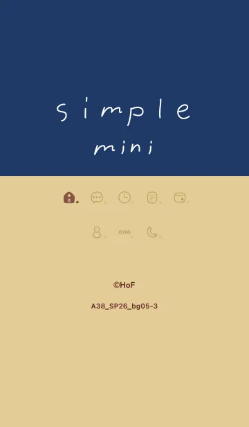 [LINE着せ替え] A38.26_ベージュ5-3の画像1