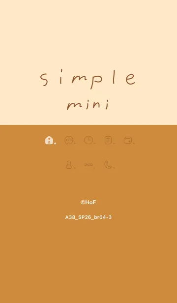 [LINE着せ替え] A38.26_ブラウン4-3の画像1