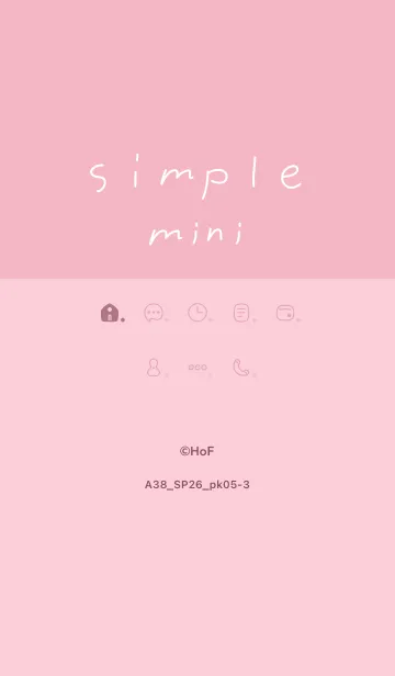 [LINE着せ替え] A38.26_ピンク5-3の画像1