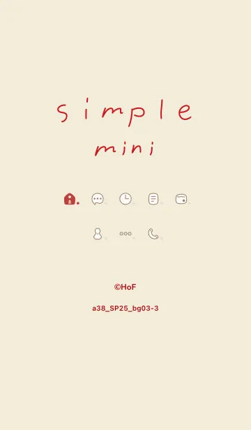 [LINE着せ替え] a38_25_ベージュ3-3の画像1