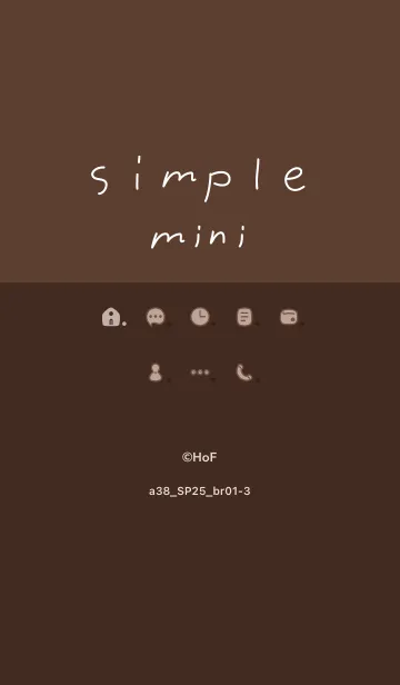 [LINE着せ替え] a38_25_ブラウン1-3の画像1