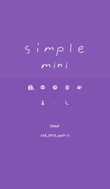 [LINE着せ替え] a38_25_パープル1-3の画像1