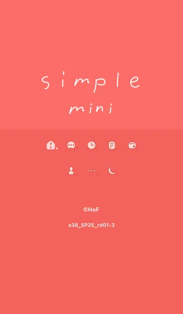 [LINE着せ替え] a38_25_レッド1-3の画像1