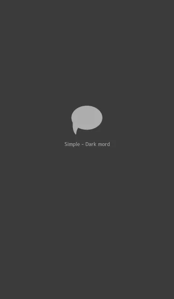 シンプル - ダークモード (ブラック)のLINE着せ替え