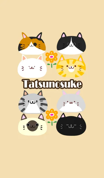 [LINE着せ替え] たつのすけ用北欧風かわいいネコの着せかえの画像1