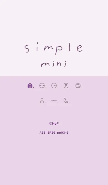 [LINE着せ替え] A38.26_パープル3-6の画像1