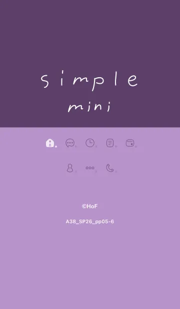 [LINE着せ替え] A38.26_パープル5-6の画像1