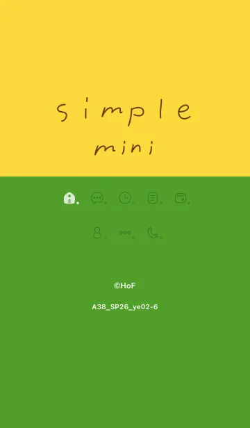 [LINE着せ替え] A38.26_イエロー2-6の画像1