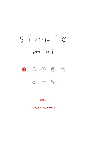 [LINE着せ替え] a38_25_黒/白3-6の画像1