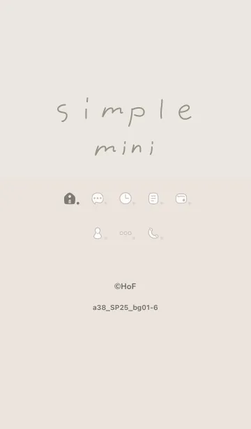 [LINE着せ替え] a38_25_ベージュ1-6の画像1