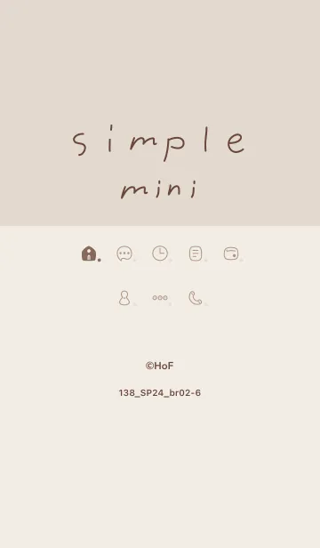 [LINE着せ替え] 138.24_ブラウン2-6の画像1