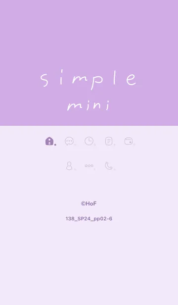 [LINE着せ替え] 138.24_パープル2-6の画像1