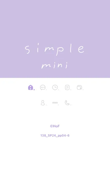 [LINE着せ替え] 138.24_パープル4-6の画像1