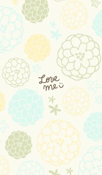 [LINE着せ替え] 手書き お花 ほんわか14の画像1