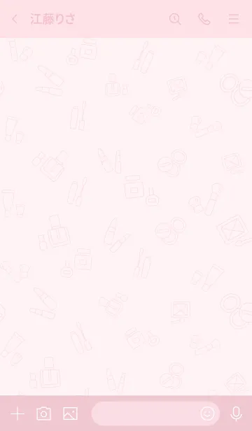 [LINE着せ替え] 大人かわいいコスメ＊ピンクの画像3