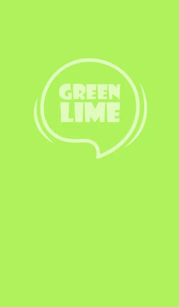 [LINE着せ替え] Love Lime Green Theme Vr.7 (JP)の画像1