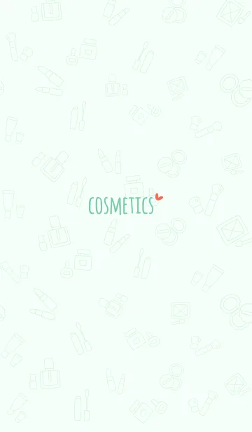 [LINE着せ替え] 大人かわいいコスメ＊グリーンの画像1