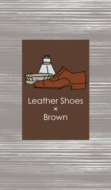 [LINE着せ替え] Leather Shoes(Brown)の画像1