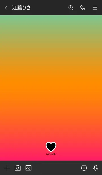 [LINE着せ替え] カラフルグラデーション/ビビッドカラー12の画像3